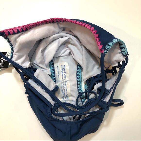 SALT+COVE Shell-stitch Blue One-piece Swimsuit - Picture 6 of 6